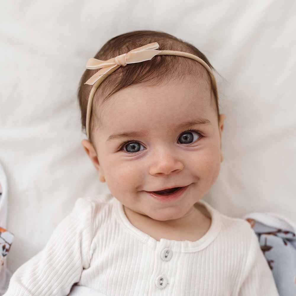 Snuggle Hunny Kids Accessory Hair Lychee Velvet Bow Headband