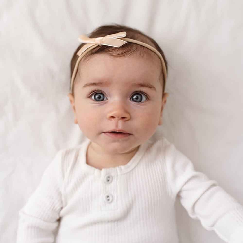 Snuggle Hunny Kids Accessory Hair Lychee Velvet Bow Headband
