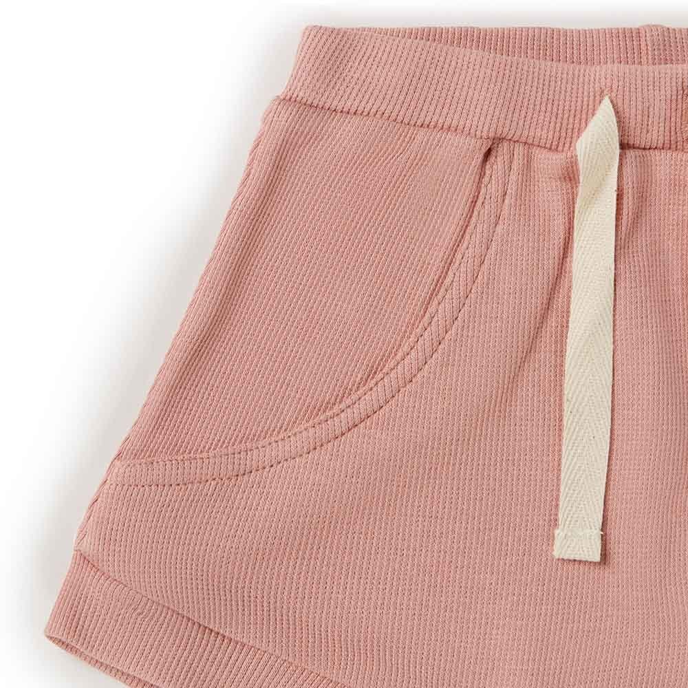 Snuggle Hunny Kids Girls Pants Rose Organic Shorts