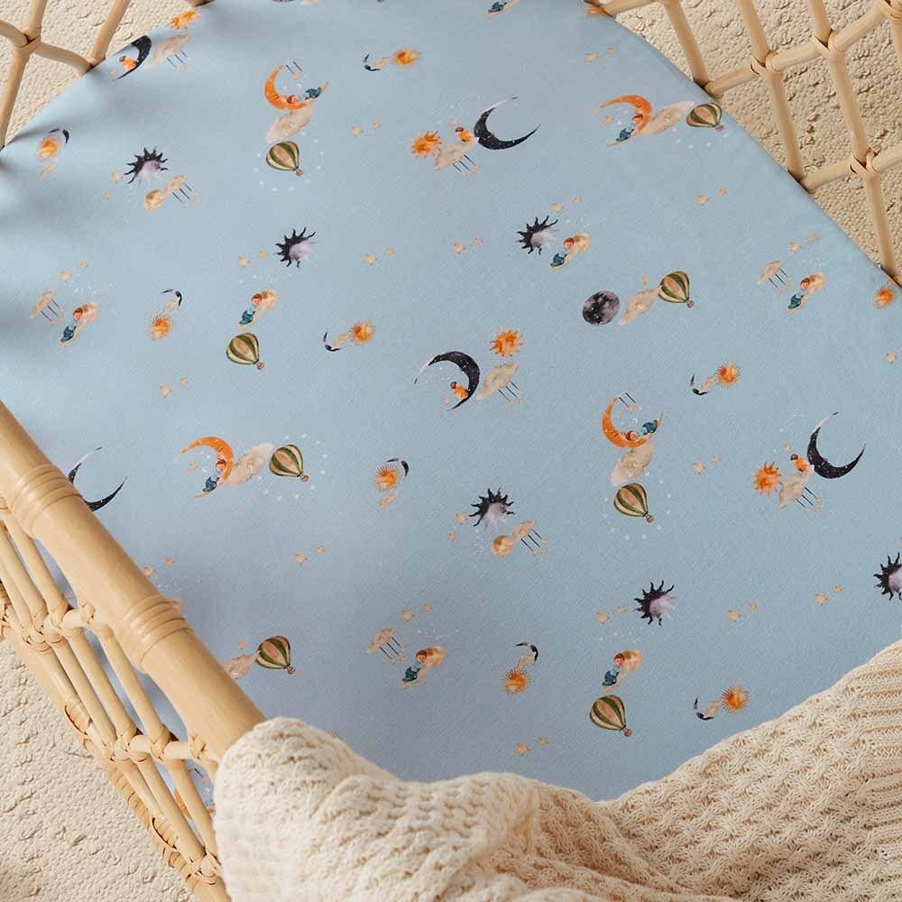 Snuggle Hunny Kids Linen Sheets Dream Organic Bassinet Sheet / Change Pad Cover