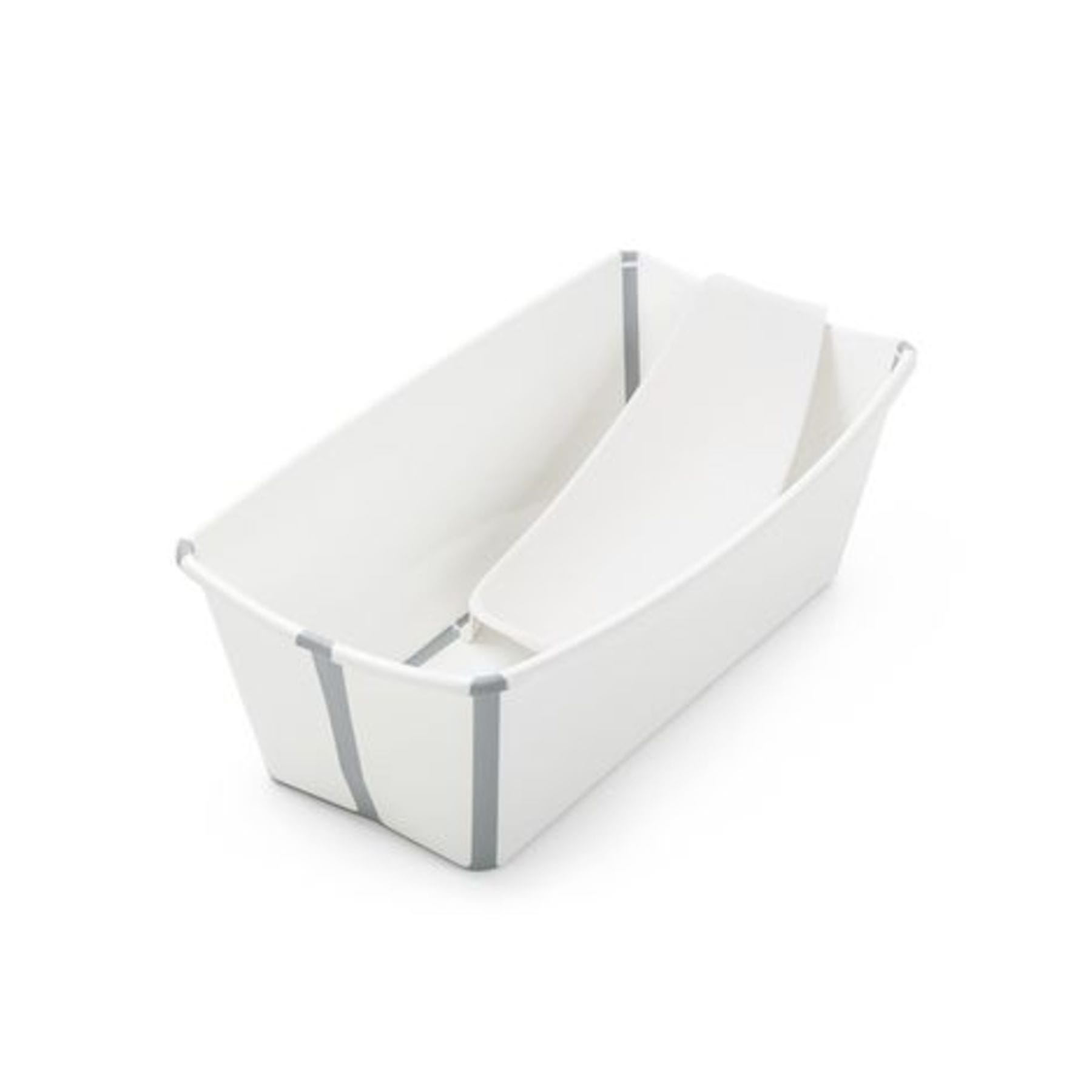 Stokke Linen Bath White/Grey Flexi Bath Bundle