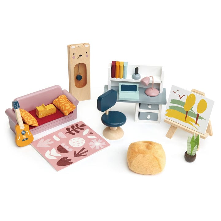 Tender Leaf Toys Toys Dolls House Study Furniture Set