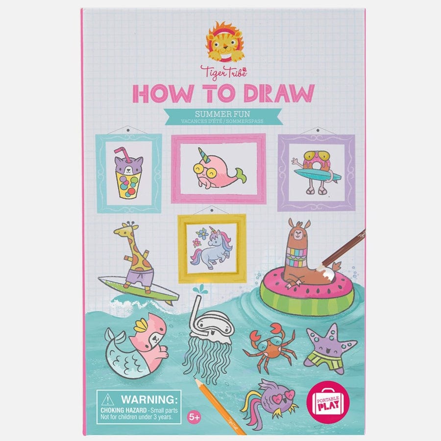 Tiger Tribe Gift Stationery How to Draw - Summer Fun