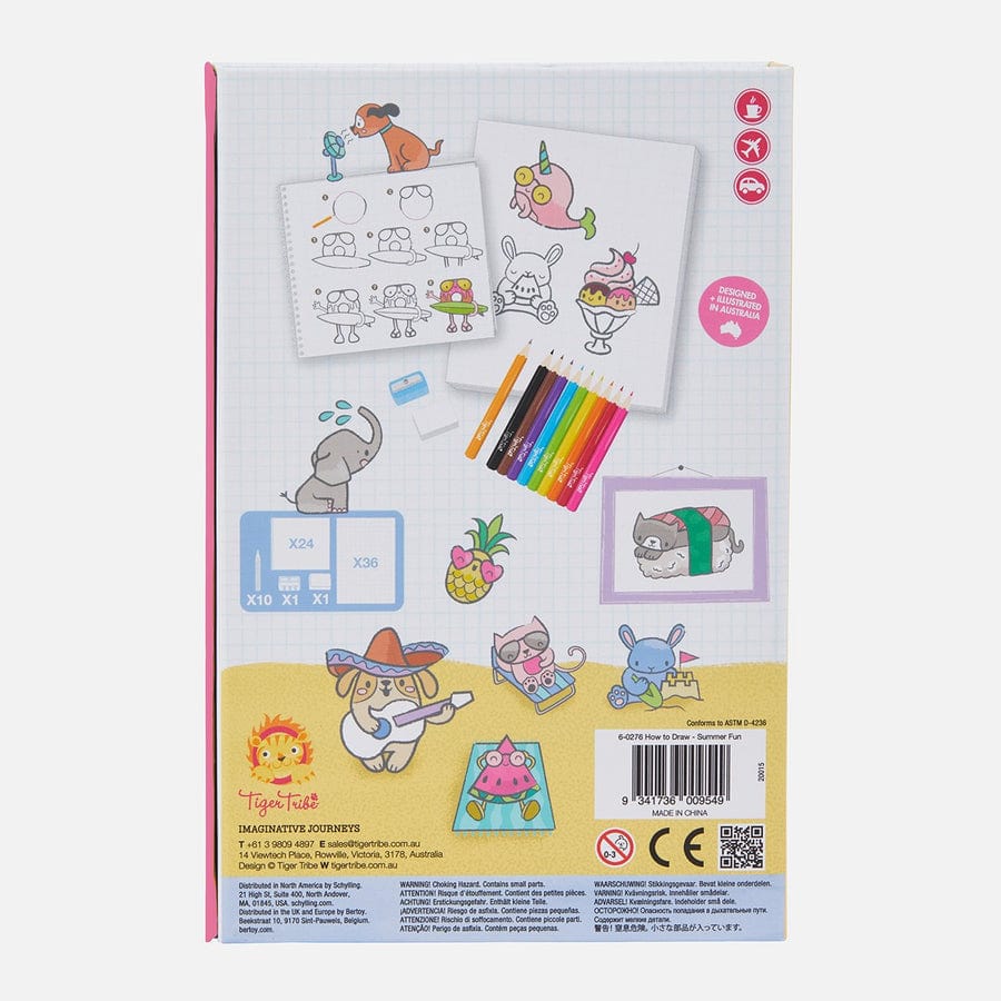 Tiger Tribe Gift Stationery How to Draw - Summer Fun