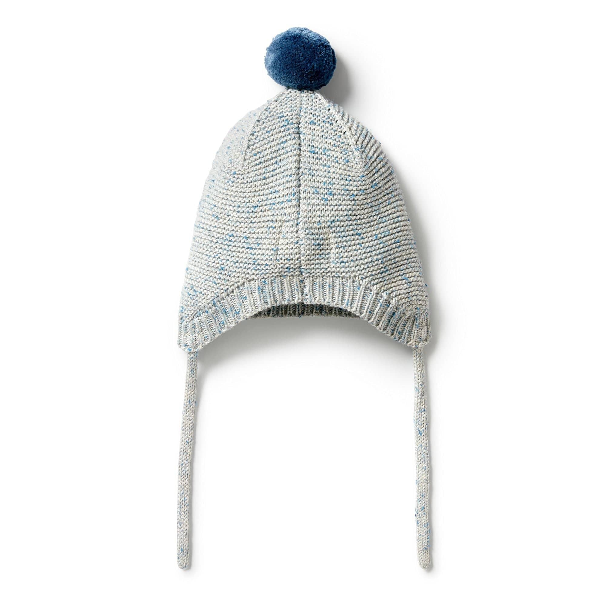 Wilson & Frenchy Accessories Hats Knitted Cable Bonnet - Bluestone Fleck
