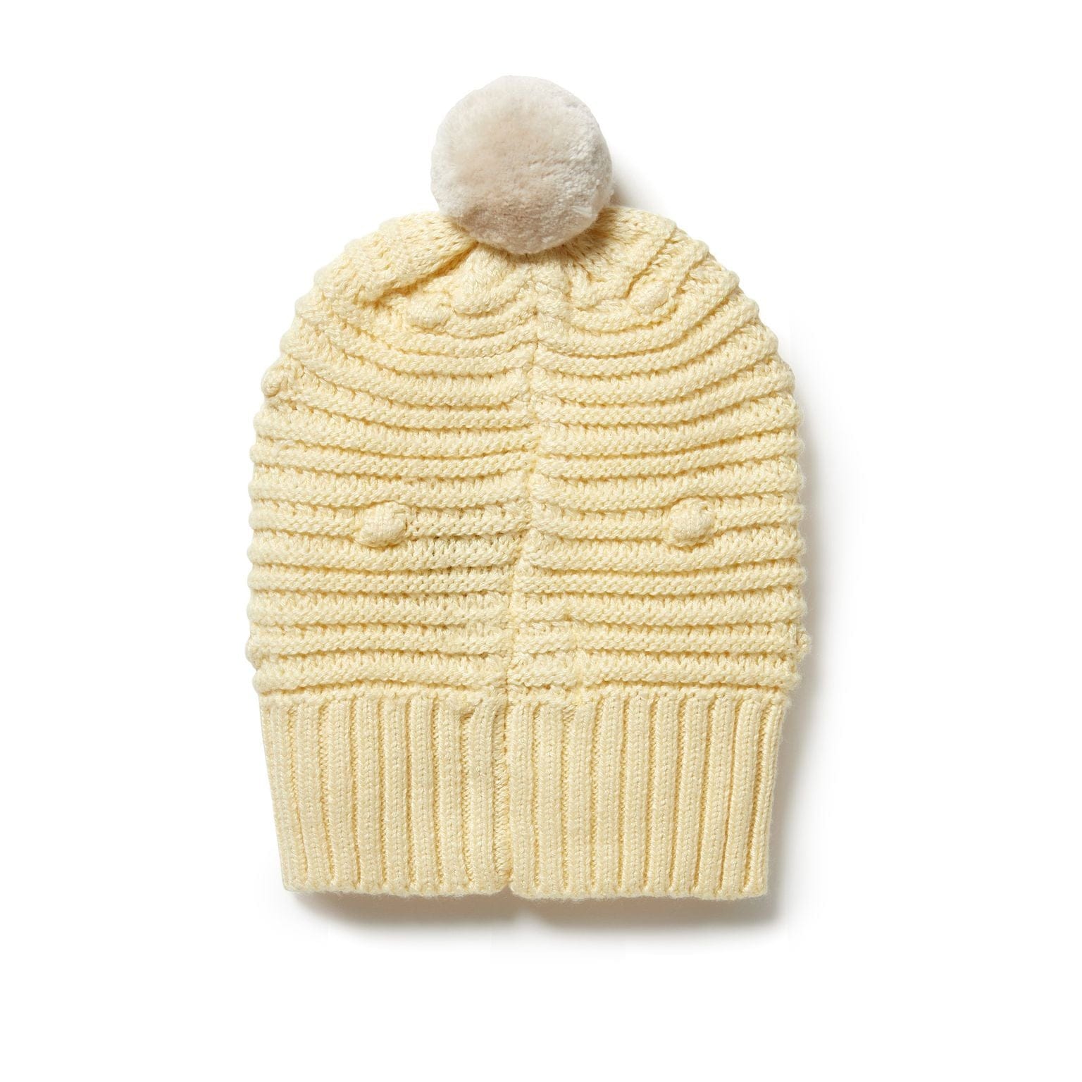 Wilson & Frenchy Accessories Hats Knitted Spot Hat - Pastel Yellow