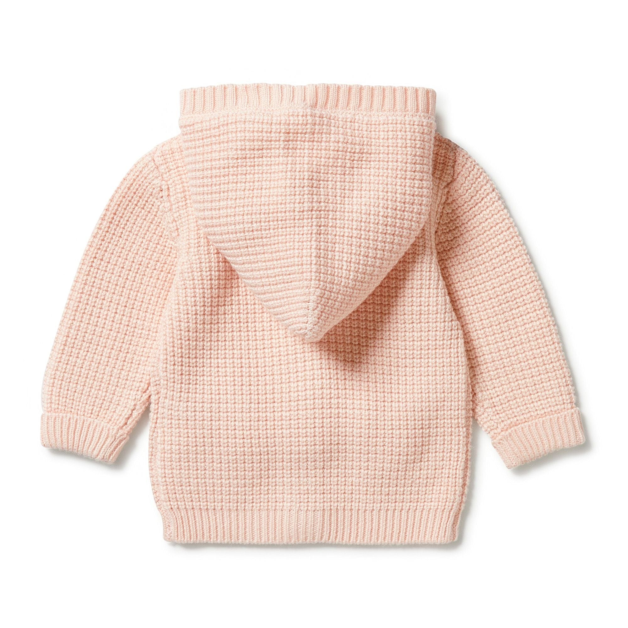 Wilson & Frenchy Girls Jacket Knitted Button Jacket - Blush
