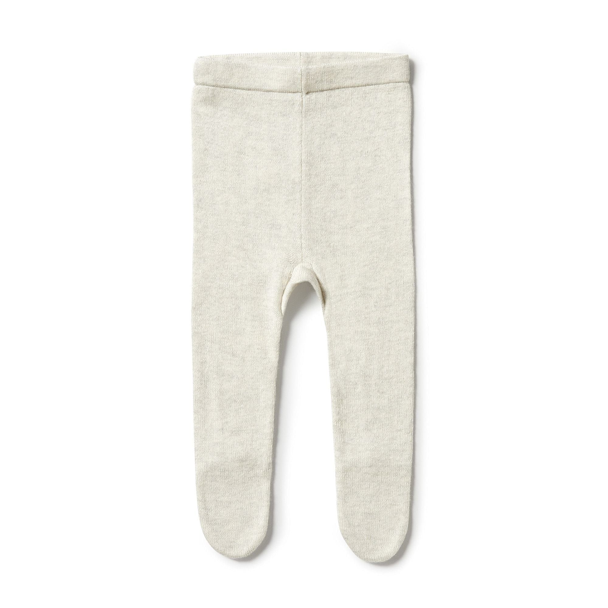 Wilson & Frenchy Unisex Pants Knitted Legging with Feet - Grey Melange