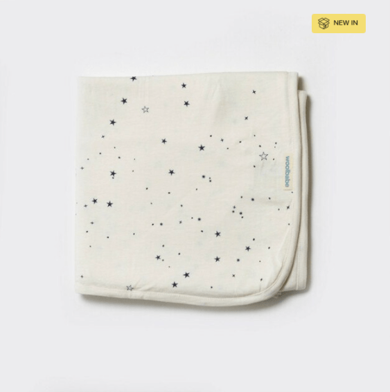 Woolbabe Accessory Blanket Midnight Stars Woolbabe Merino / Organic Cotton swaddle / blanket
