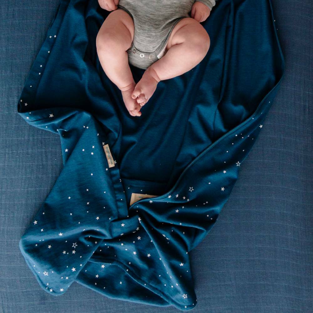 Woolbabe Linen Tekapo Stars / 3-24M Woolbabe Summer Sleeping Bag