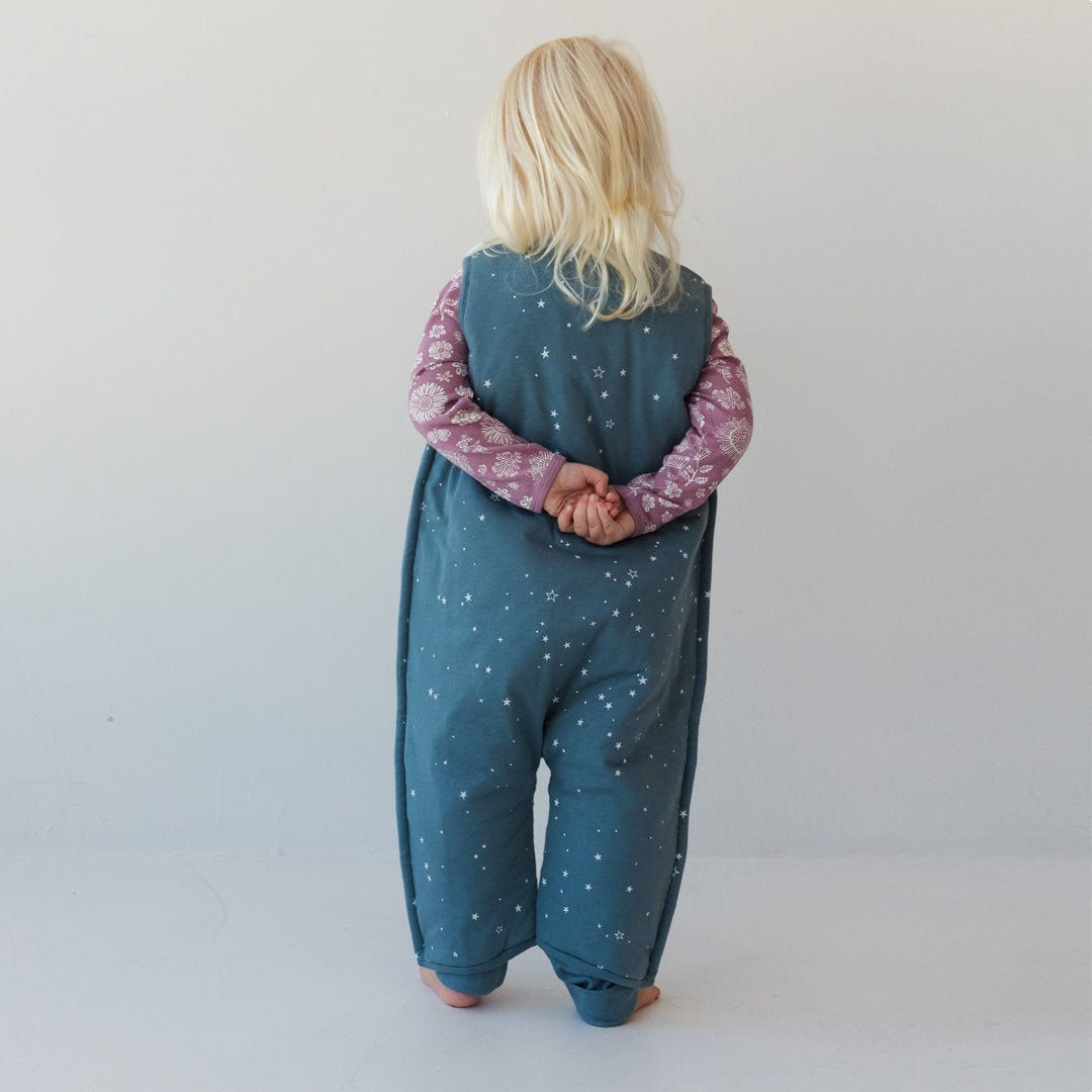 Woolbabe Linen Woolbabe Duvet Merino/Organic Cotton Sleeping Suit - Pine Stars